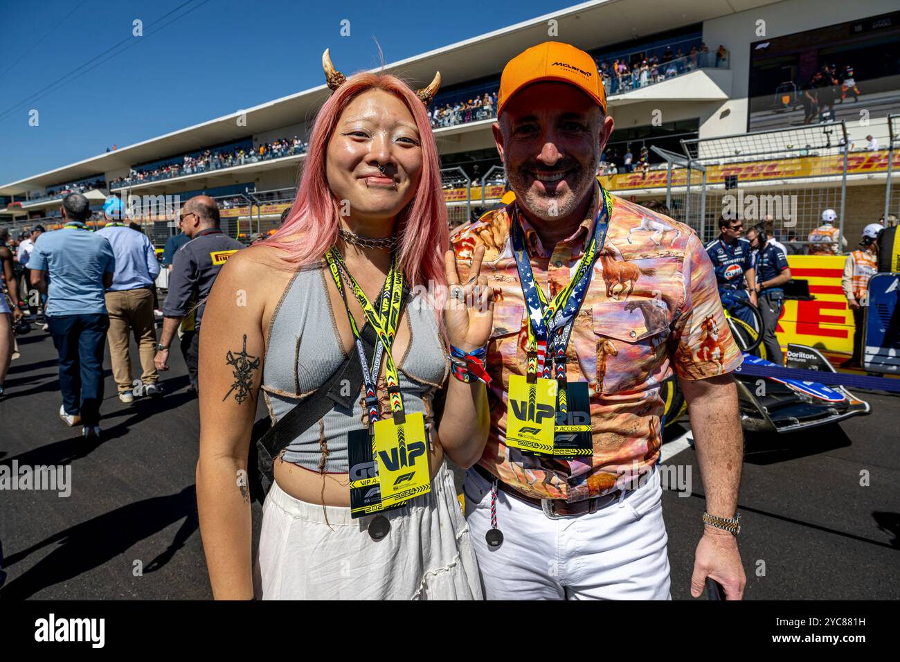 Austin, Texas, États-Unis, 20 octobre 2024, Grand Prix des États-Unis, du circuit of the Americas concourt pour les États-Unis. La journée du Grand Prix des États-Unis 2024, qui a lieu à Austin, Texas, États-Unis. Crédit : Michael Potts/Alamy Live News Banque D'Images