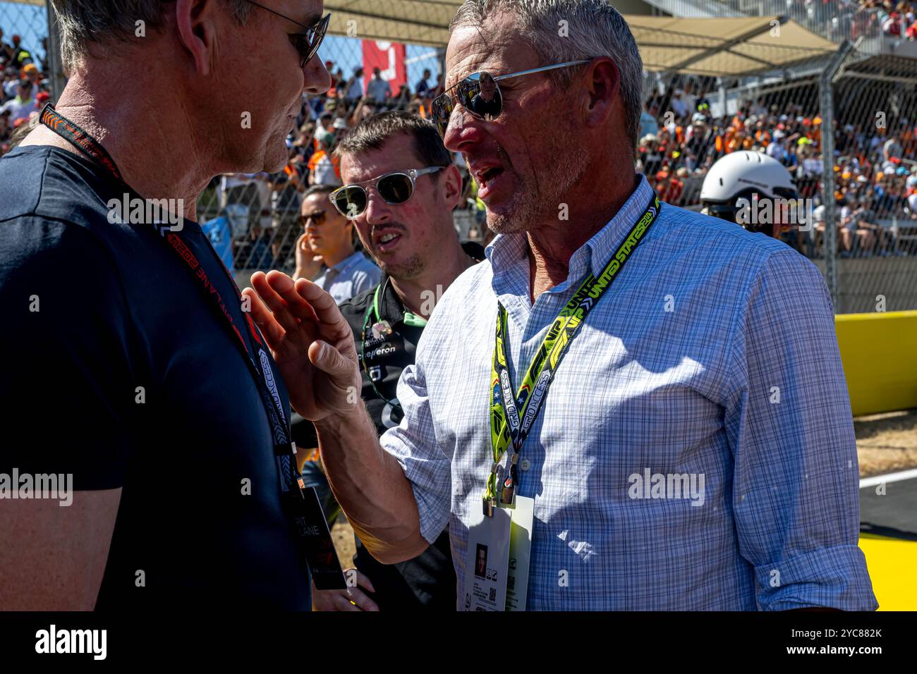 Austin, Texas, États-Unis, 20 Oct 2024, lance Armstrong, ancien cycliste américain participant à la journée du Grand Prix des États-Unis 2024, qui a lieu à Austin, Texas, États-Unis. Crédit : Michael Potts/Alamy Live News Banque D'Images