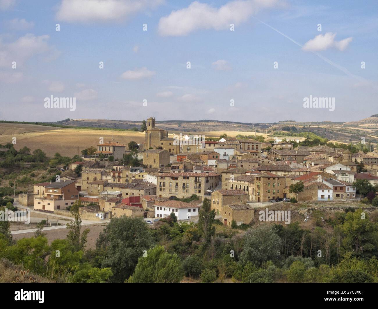 Sur le Camino entre Sansol et Torres del Rio, Navarre, Espagne, Europe Banque D'Images