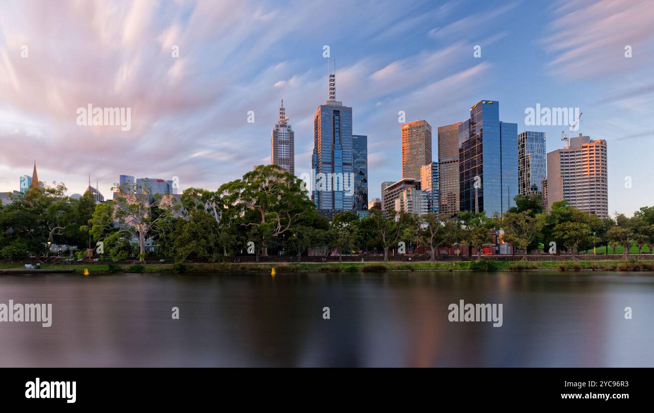 Melbourne venteux Banque D'Images