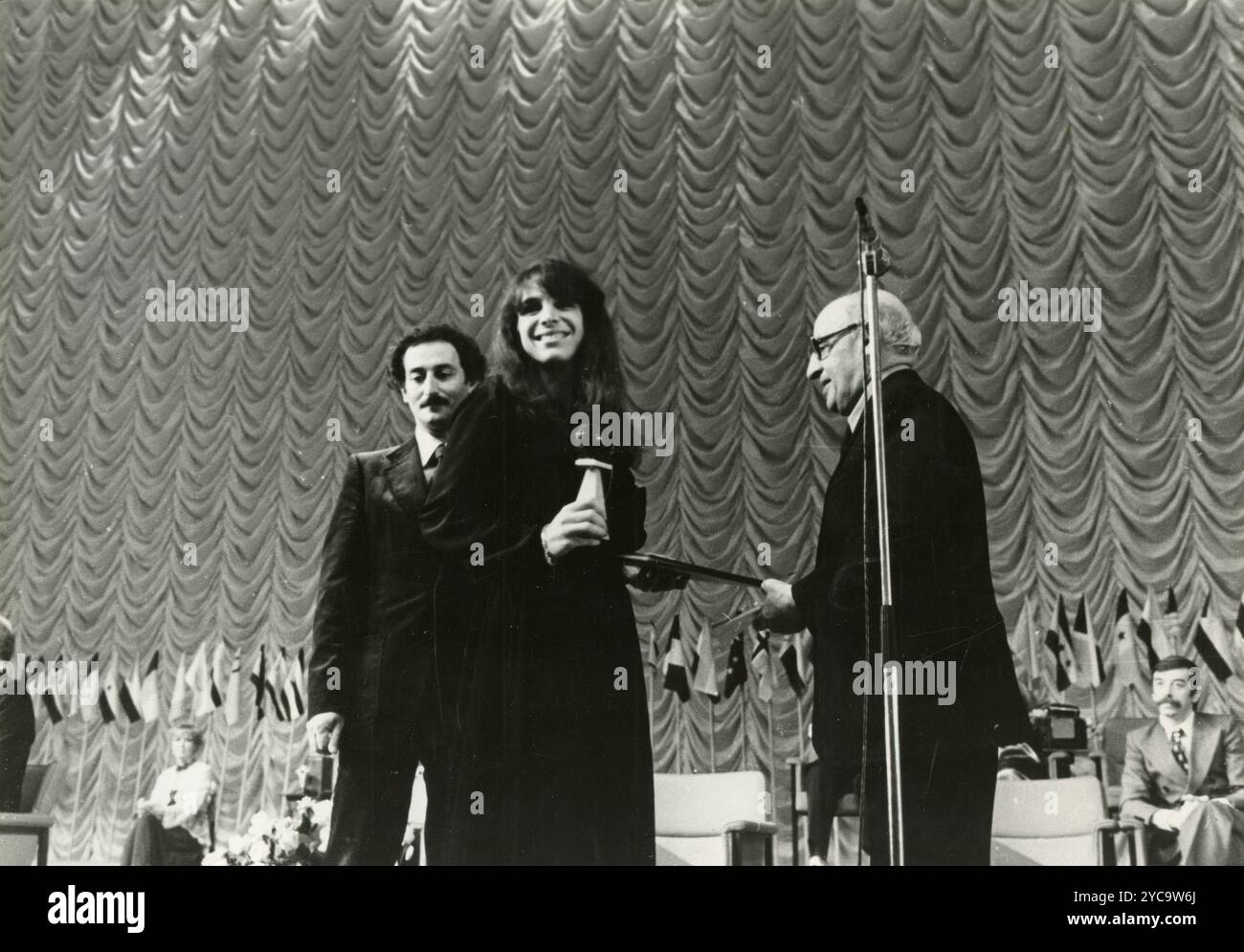 Djois et Siro Duran, réalisateurs, au Festival International du cinéma, Moscou, Russie 1979 Banque D'Images