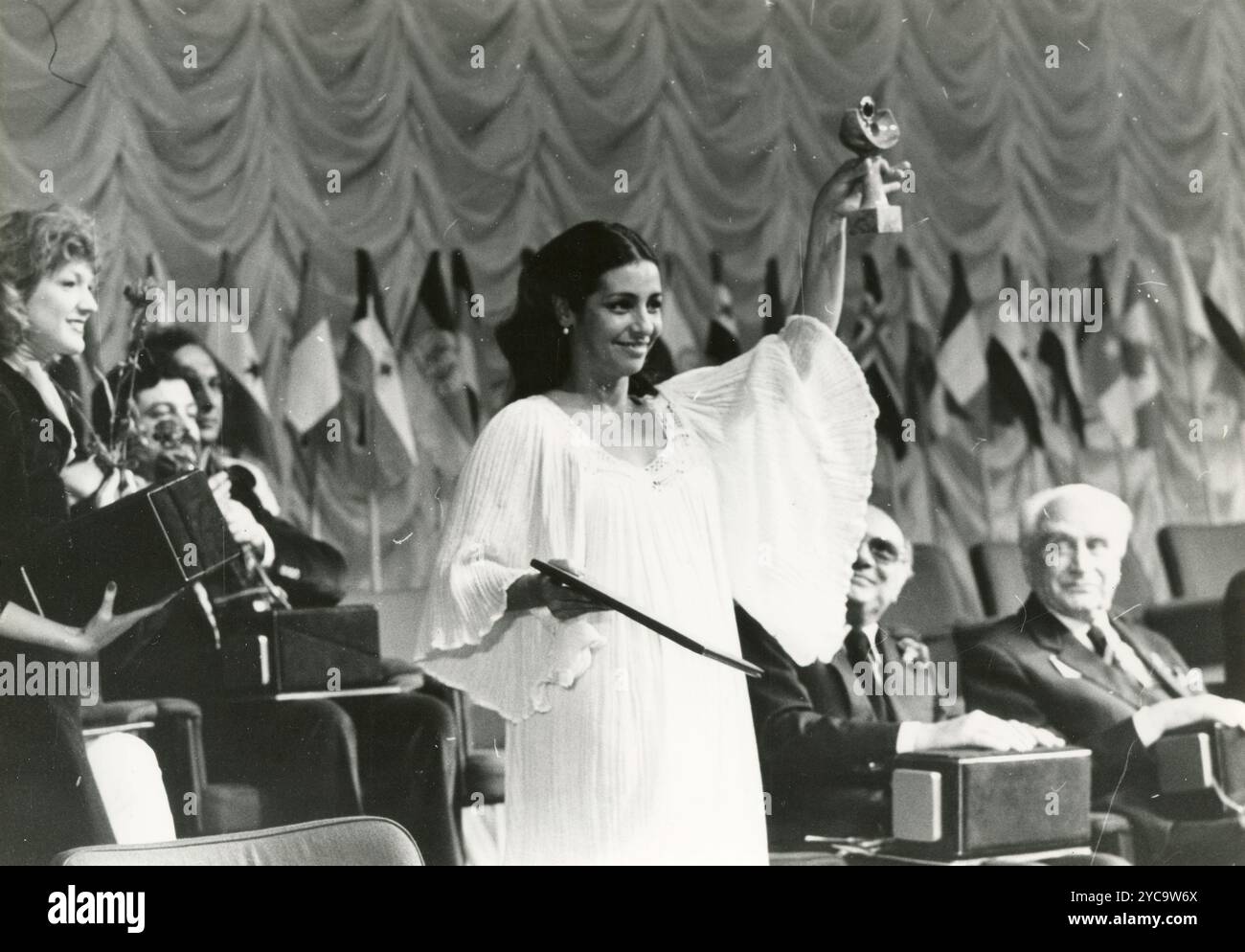 L'actrice cubaine Daisy Granados au Festival International du cinéma, Moscou, Russie 1979 Banque D'Images