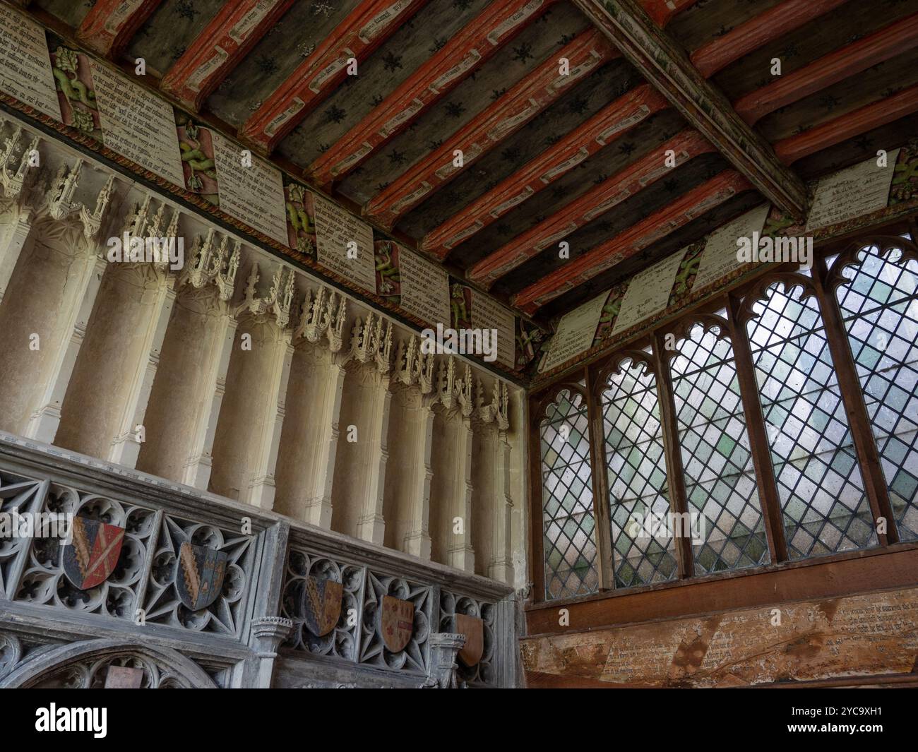 Intérieur de l'église Holy Trinity, long Melford, Suffolk, Royaume-Uni ; Banque D'Images
