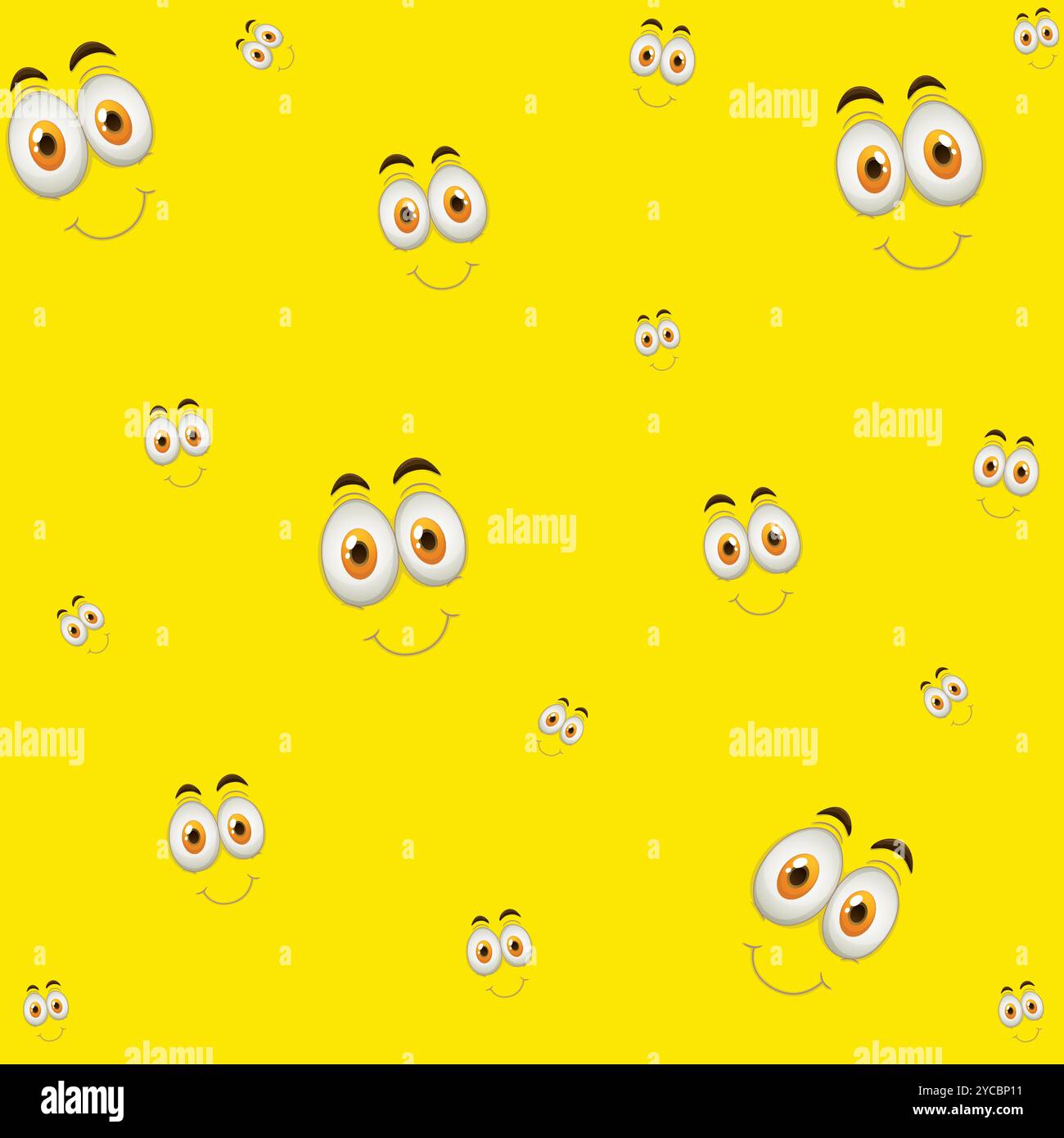 Fond transparent avec différentes expressions faciales. Visages de bande dessinée et emojis avec différentes expressions faciales modèle sans couture. Arrière-plan vectoriel Illustration de Vecteur