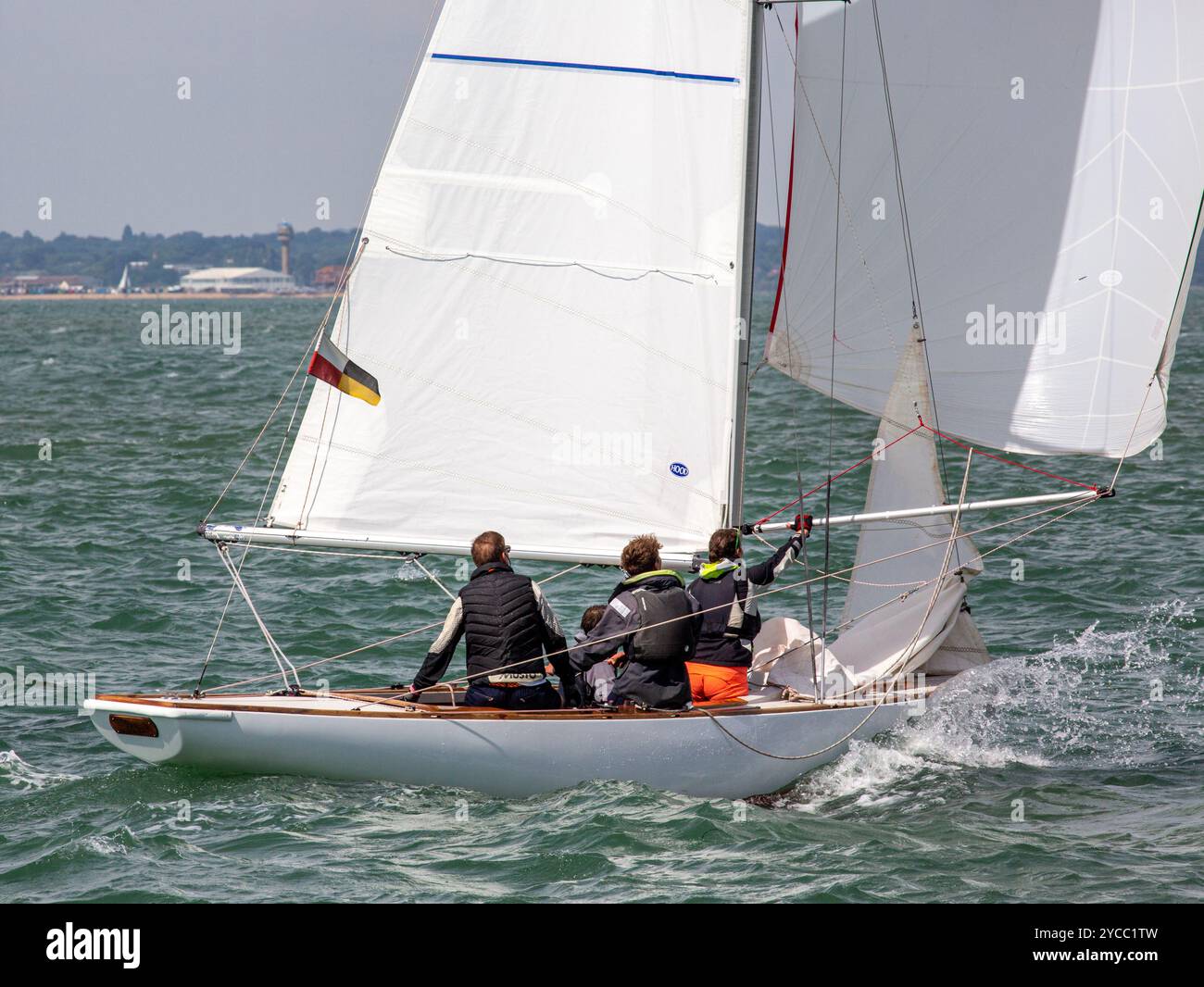 Seaview Mermaid classe yachts course dans la Cowes week 2022 régate Banque D'Images