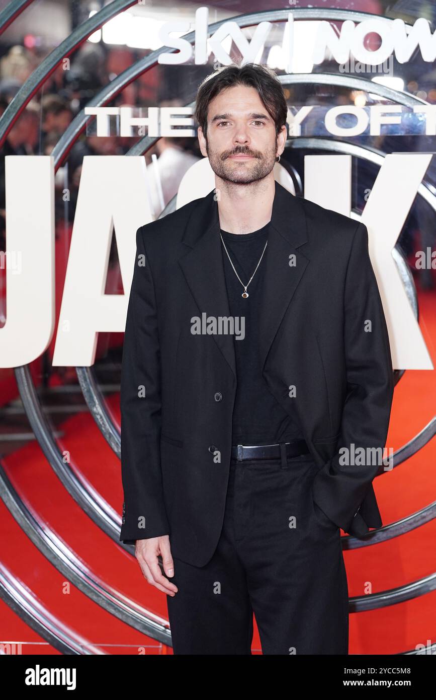 Jon Arias assiste à la première du Day of the Jackal UK au Queen Elizabeth Hall à Londres. Date de la photo : mardi 22 octobre 2024. Banque D'Images