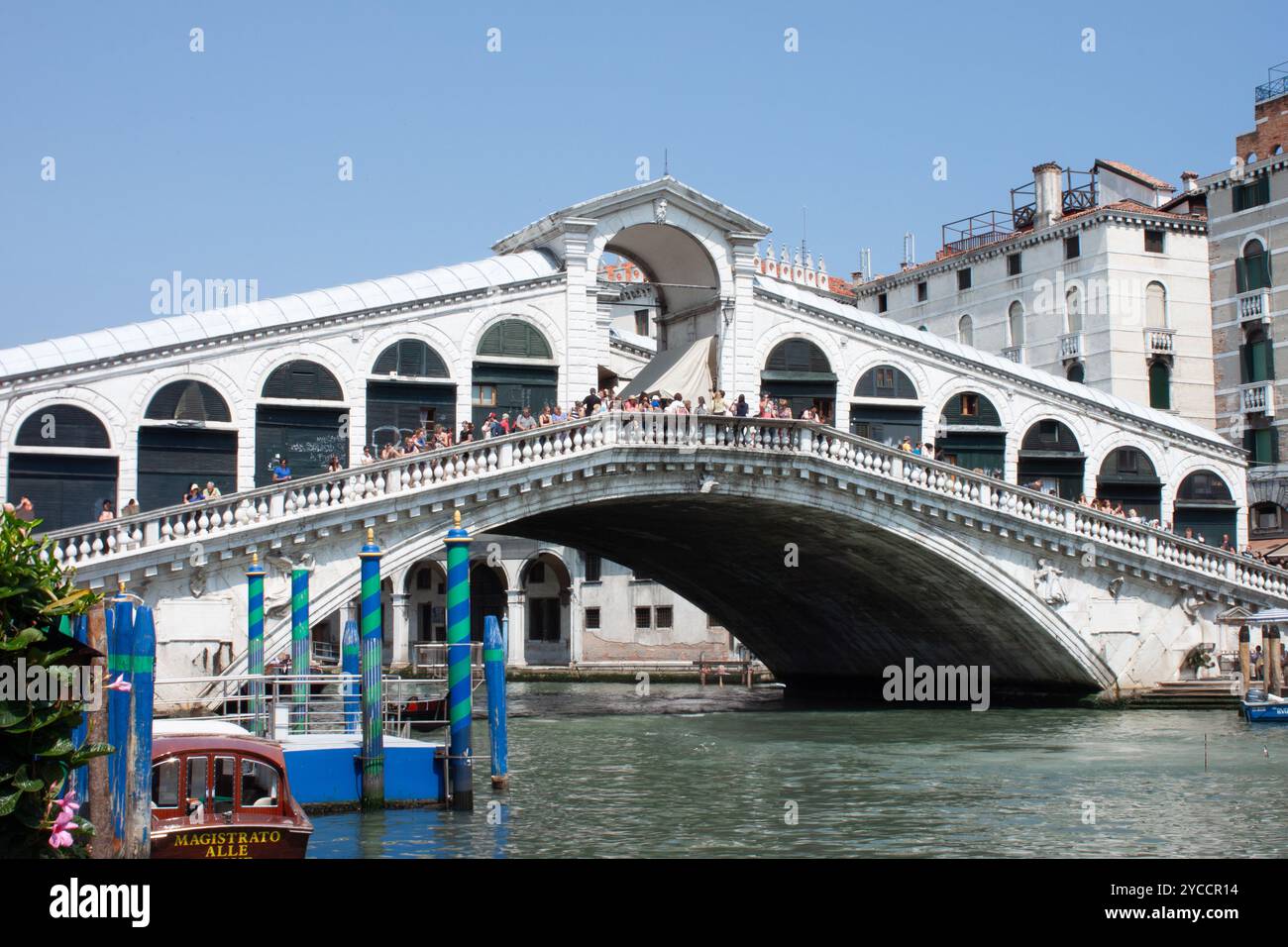 Pont du Rialto (Ponte Rialto), Venise, Italie Banque D'Images