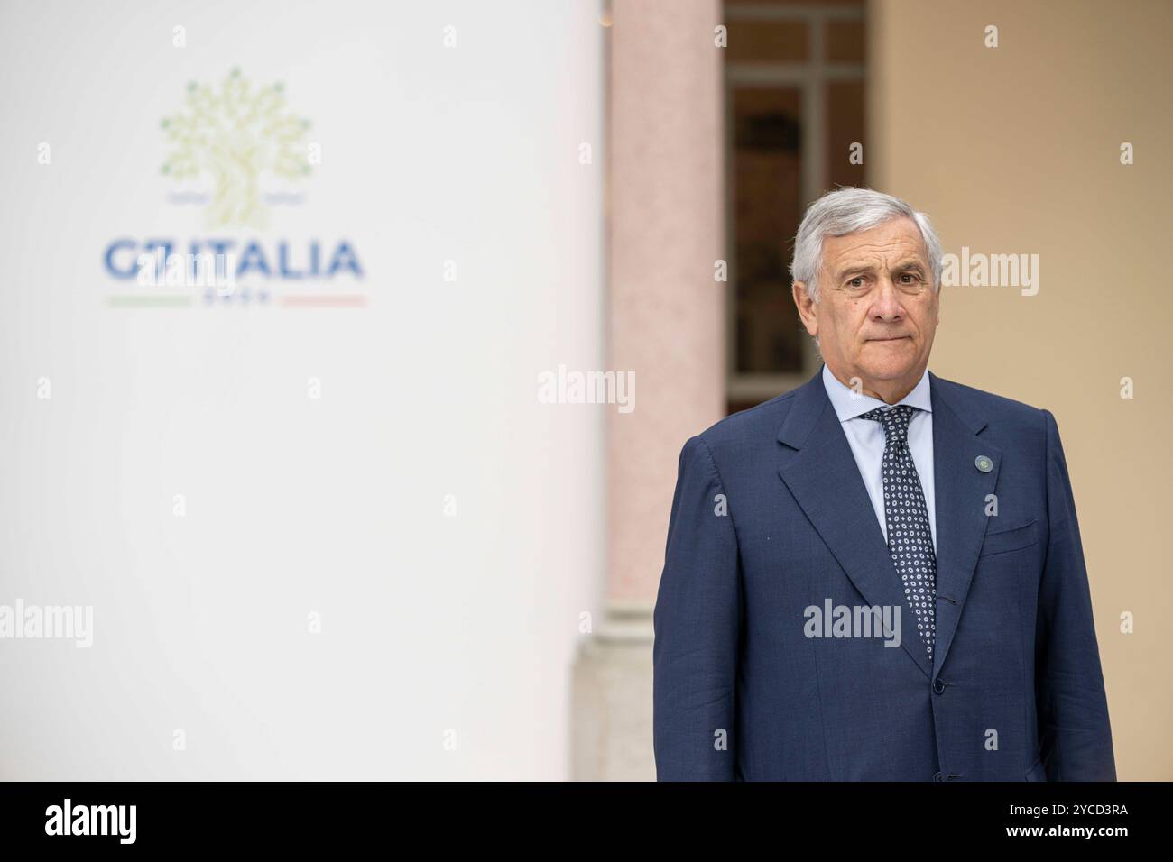 Pescara, Abruzzes, Italie. 22 octobre 2024. Le ministre italien des Affaires étrangères Antonio Tajani lors de la cérémonie de bienvenue du Sommet des ministres du développement du Groupe des sept (G7) à l'Aurum à Pescara, en Italie, le 22 octobre 2024. L'objectif principal du Sommet des ministres du développement du G7 à Pescara, est de consolider la nouvelle approche stratégique.pour l'Afrique promue par l'Italie et basée sur des partenariats égaux et partagés.croissance économique. À cette fin, les travaux de Pescara seront centrés sur trois thèmes prioritaires : sécurité alimentaire et systèmes agroalimentaires durables, infrastructures durables and.investment et gl Banque D'Images