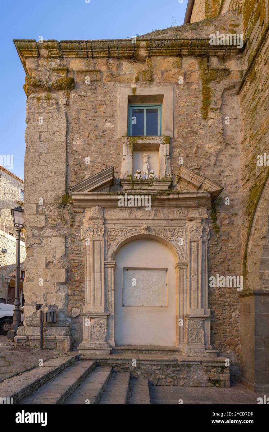 Église mère, Gangi, Palerme, Sicile, Italie Banque D'Images