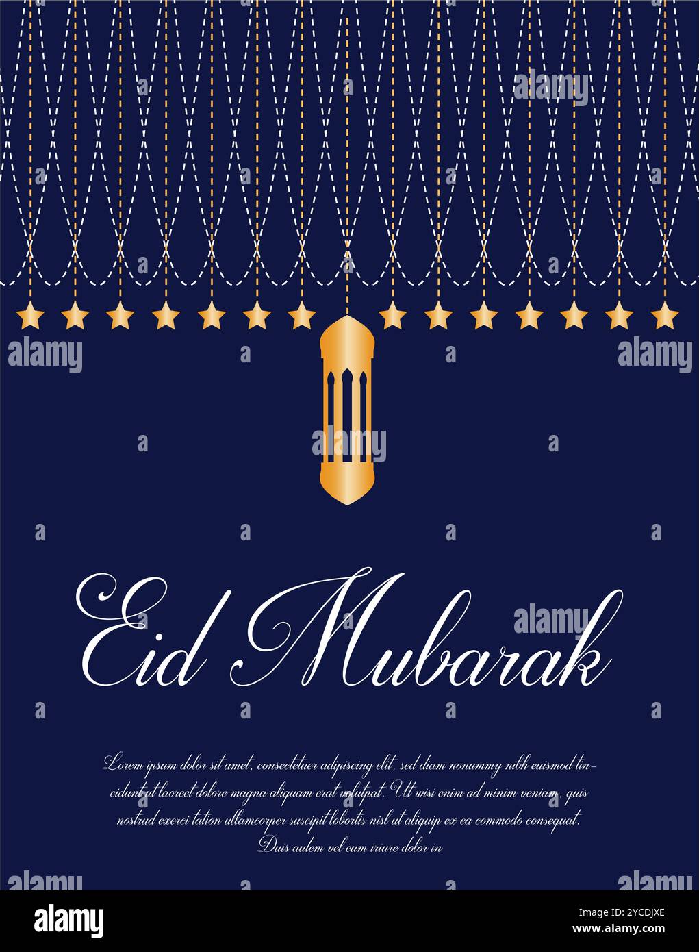 Salut de l'Eid Moubarak Illustration de Vecteur