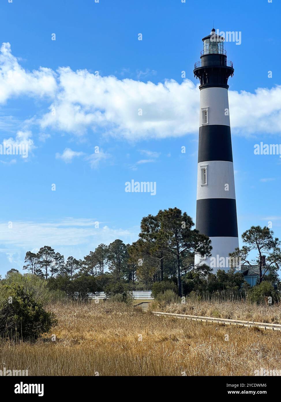 Phare de Bodie Island, Nags Head, Caroline du Nord Outer Banks, États-Unis Banque D'Images