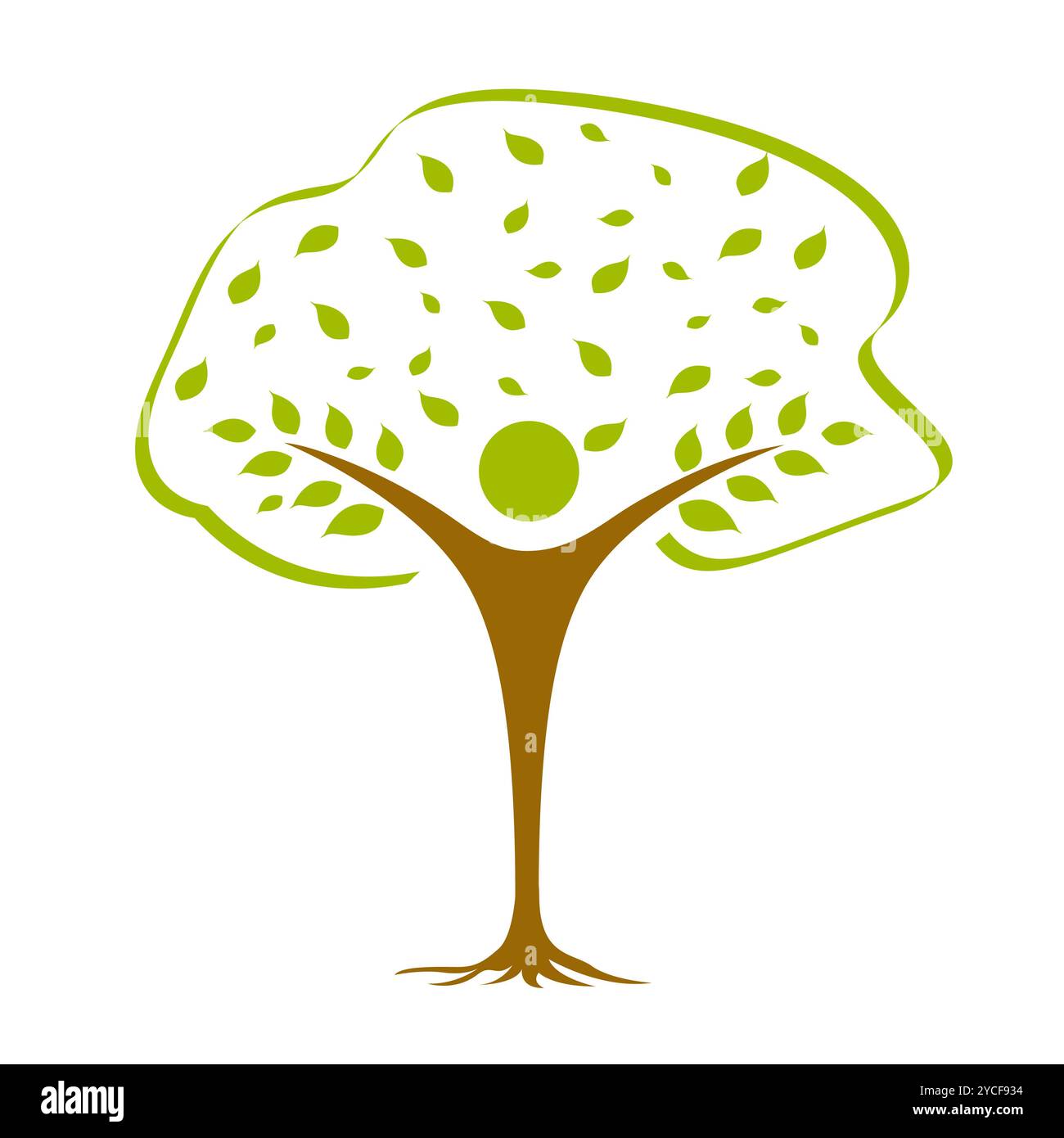 Illustration de l'icône vecteur avec tree against white background Banque D'Images Illustration de l'icône vecteur avec tree against white background Banque D'Images