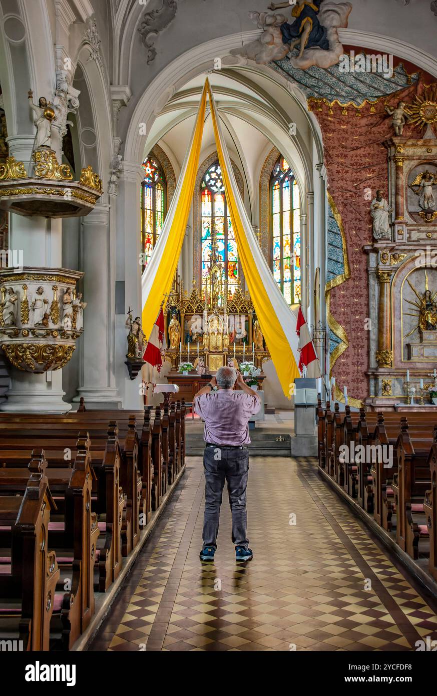 Allemagne, Bavière, la ville de Seßlach avec son paysage urbain médiéval exceptionnellement bien conservé est également connue comme le joyau de la région de Cobourg Banque D'Images