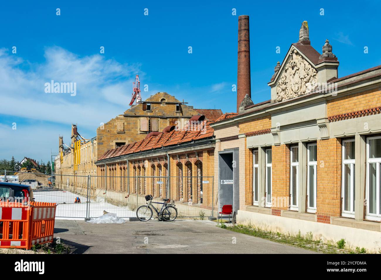 Allemagne, Bade-Württemberg, Dettingen an der Erms, transformation de l'ancienne usine de coton et de tissage de coton Eisenlohr en espace de vie. Banque D'Images