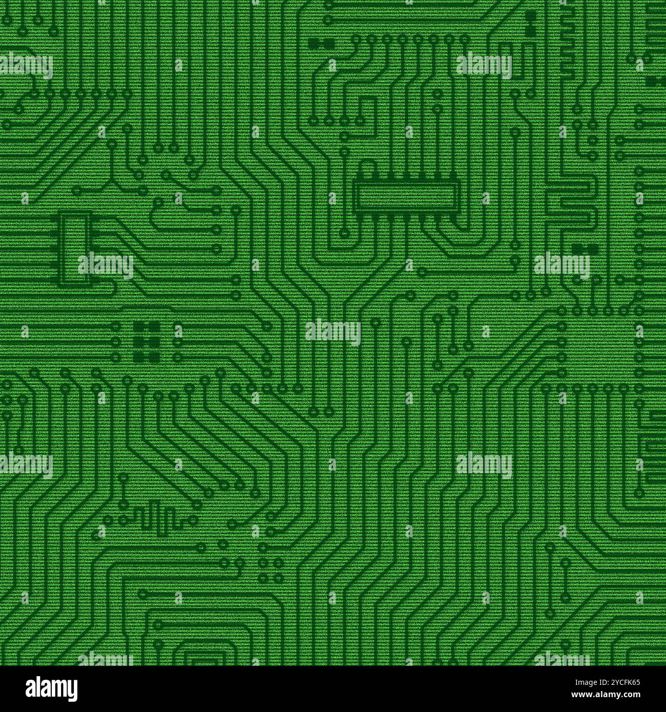 Texture verte électronique abstraite Banque D'Images