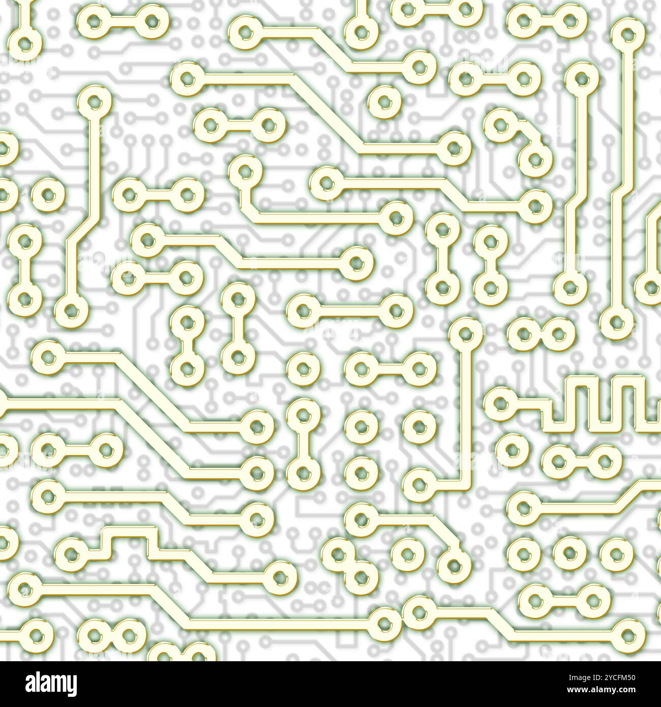 Motif lumineux abstrait pour carte de circuit imprimé graphique Banque D'Images