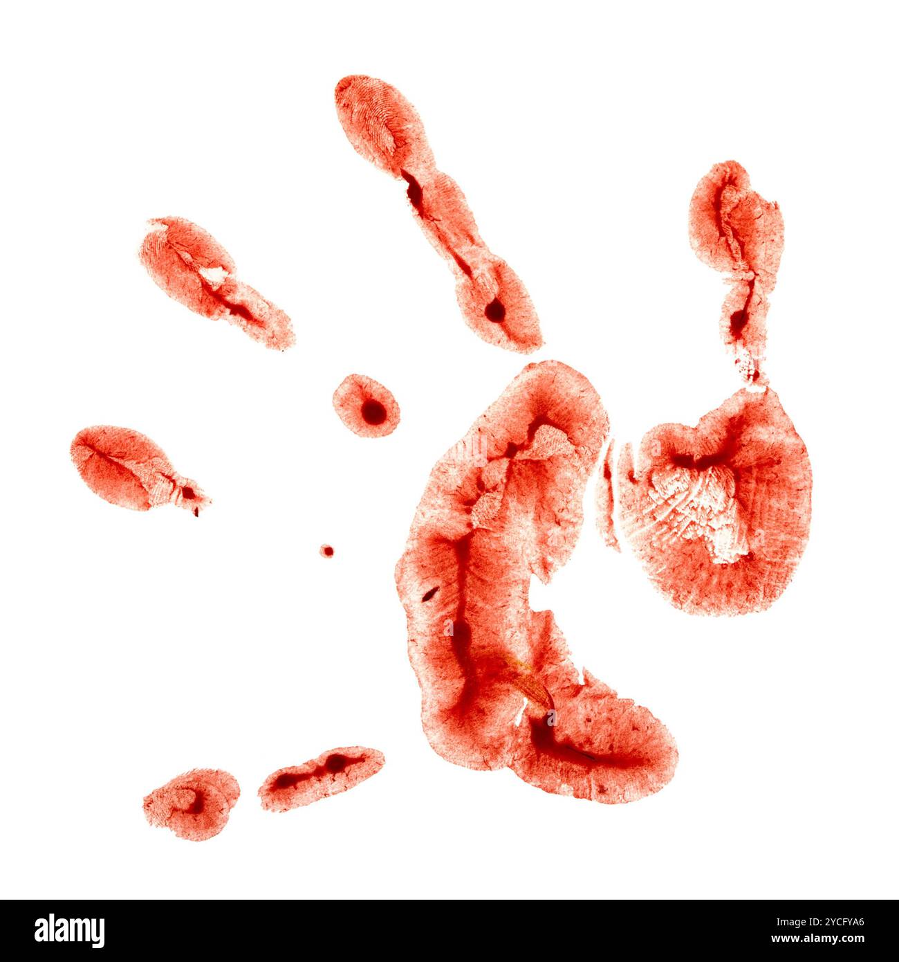 Imprimer palmier enfantin Banque D'Images