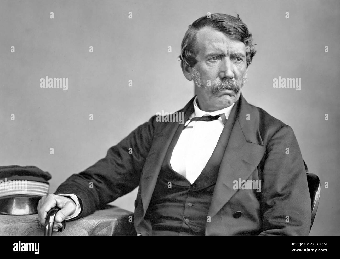 DAVID LIVINGSTONE (1813-1873) missionnaire et explorateur écossais vers 1864 Banque D'Images