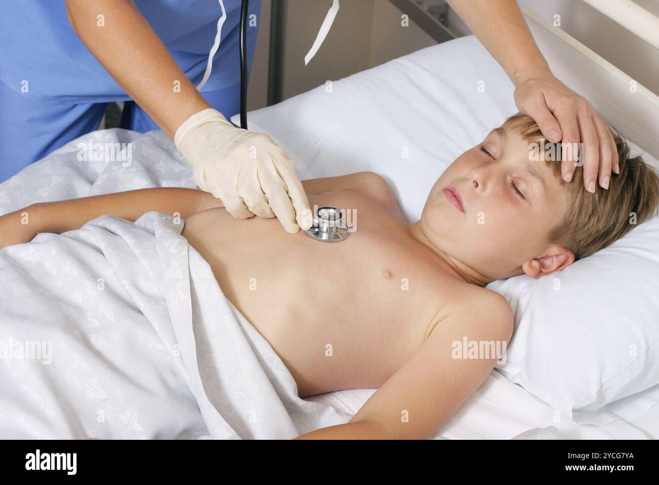 Médecin malade hospitalier Banque D'Images