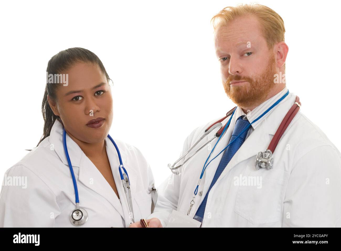 Médecins en uniforme Banque D'Images