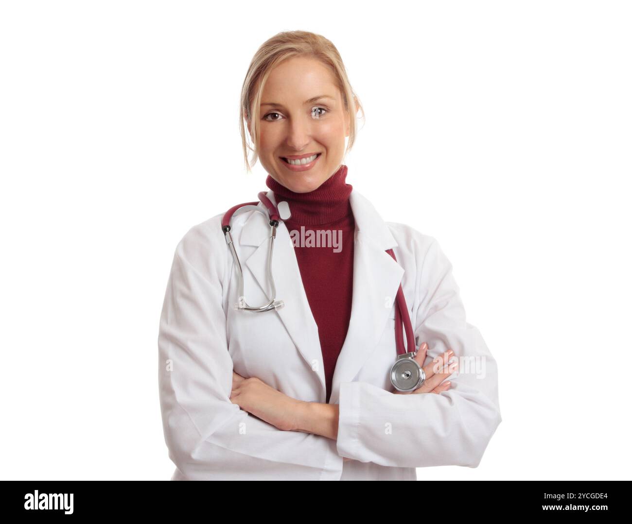 Smiling medical professionnel Médecin Banque D'Images