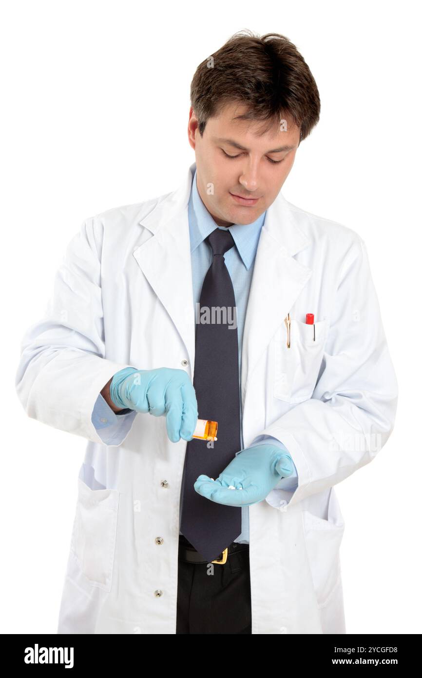 Médecin avec prescription medicine Banque D'Images