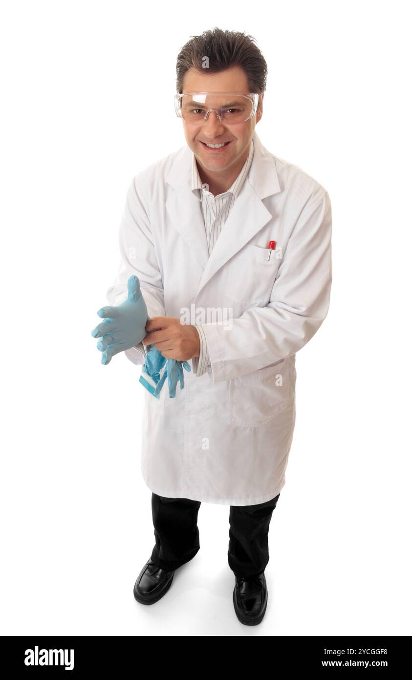 Médecin ou scientifique préparant Banque D'Images