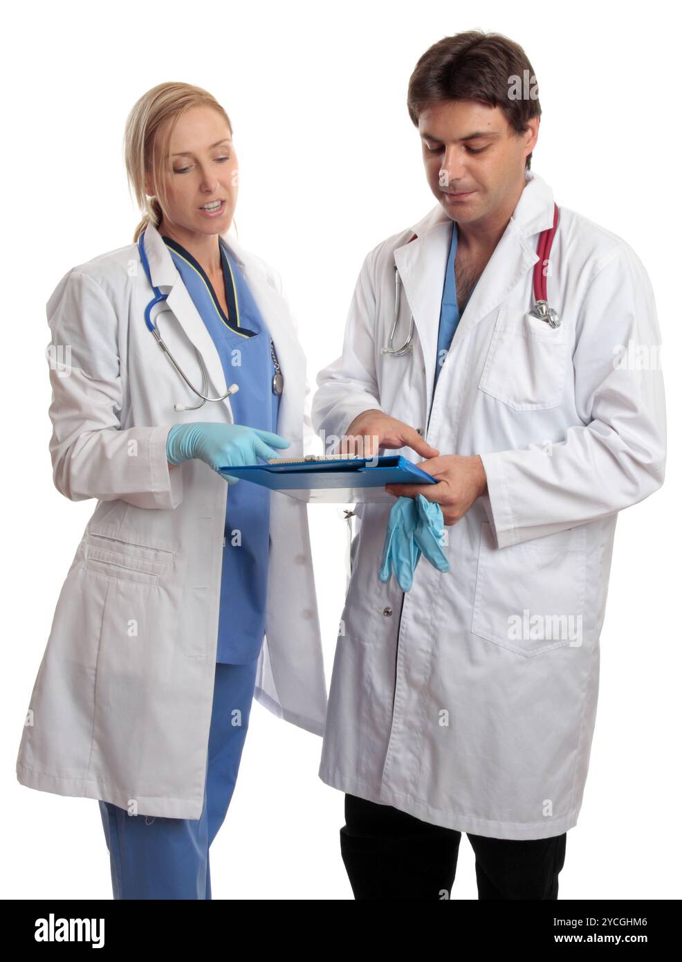 Les médecins ou chirurgiens discussion médicale Banque D'Images