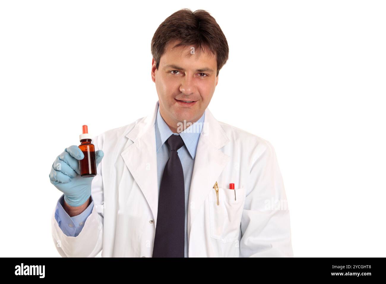 Médecin vétérinaire ou avec des médicaments Banque D'Images