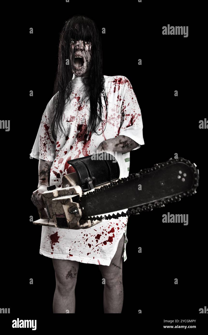 Horrible folle Banque D'Images