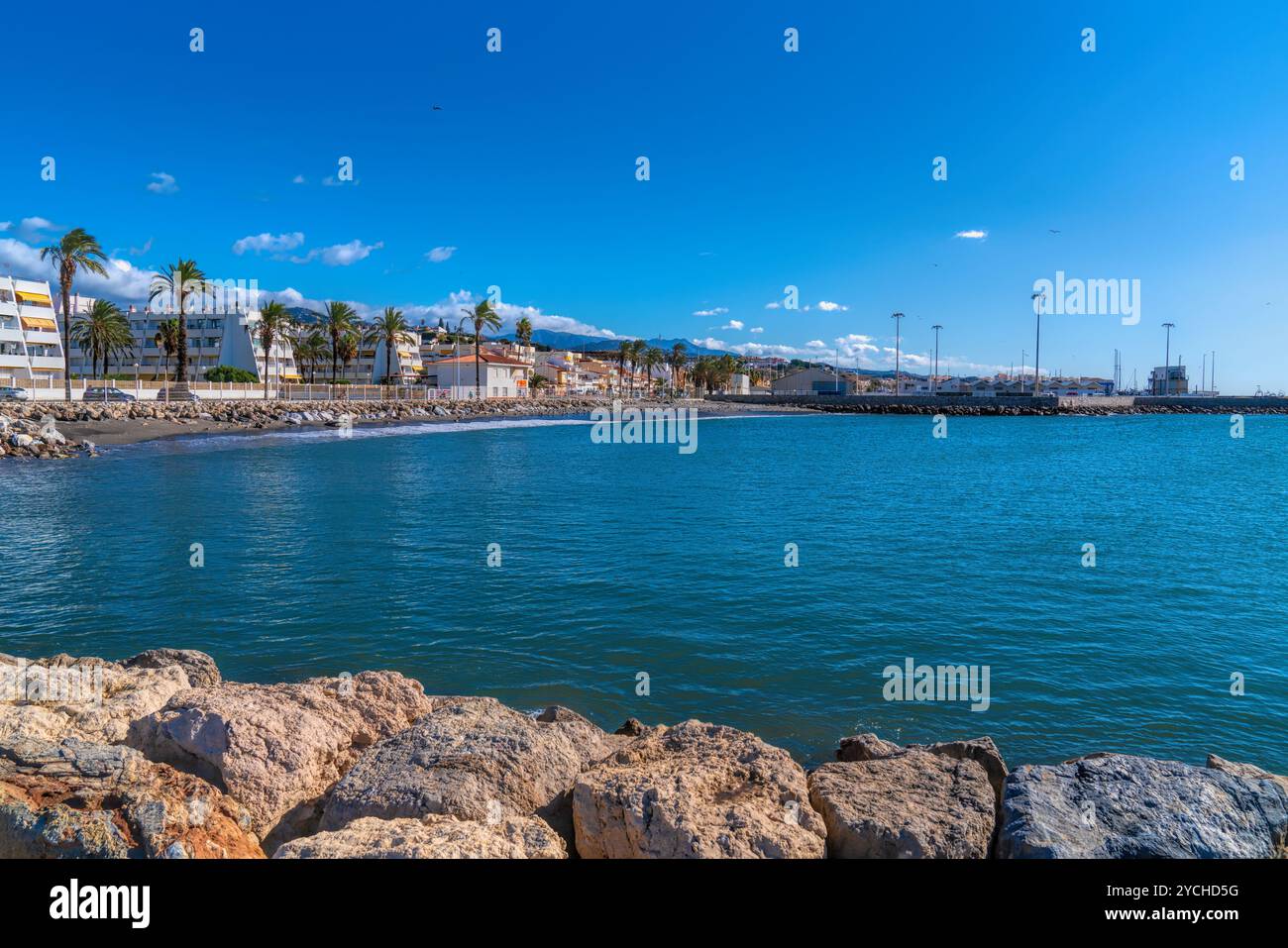 Caleta de Velez puerto port Espagne Province de Malaga Andalousie Banque D'Images