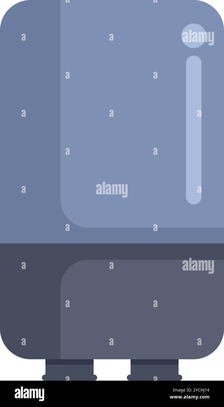 Illustration d'un réservoir d'eau de chauffage de chauffe-eau à double chaudière, parfait pour les sites Web et les applications Illustration de Vecteur