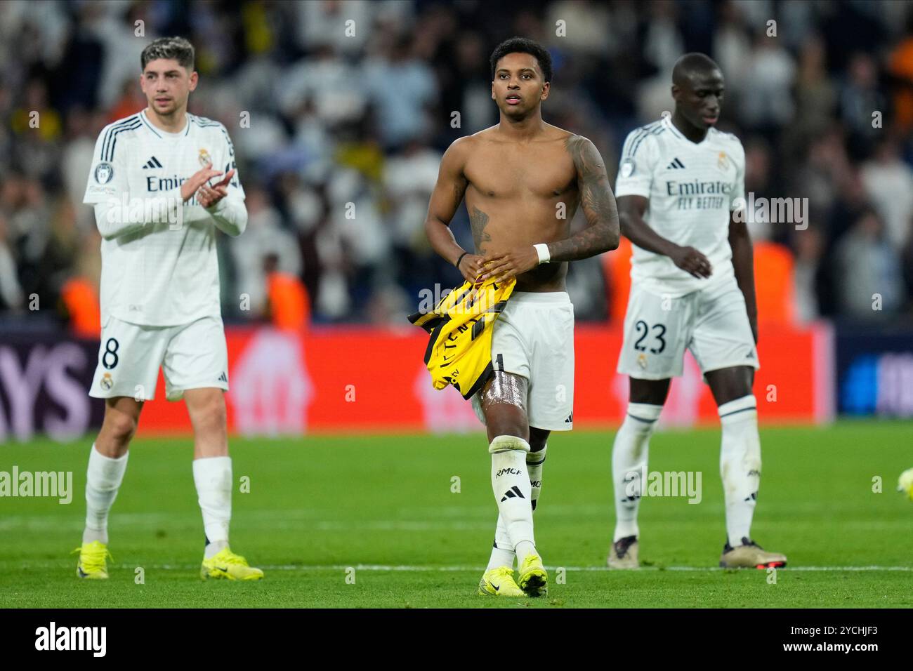 Madrid, Espagne. 22 octobre 2024. Rodrigo Goes du Real Madrid CF lors du match de l'UEFA Champions League entre le Real Madrid et le Borussia Dortmund a joué au stade Santiago Bernabeu le 22 octobre 2024 à Madrid, en Espagne. (Photo de Cesar Cebolla/PRESSINPHOTO) crédit : AGENCE SPORTIVE PRESSINPHOTO/Alamy Live News Banque D'Images