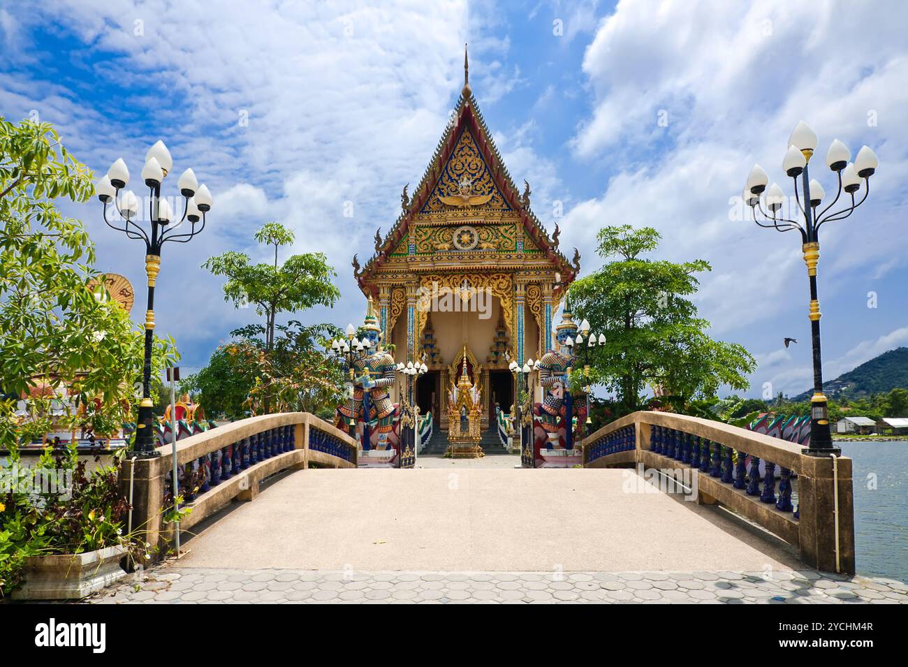 Pagode bouddhiste, partie du complexe du temple. Thaïlande Banque D'Images