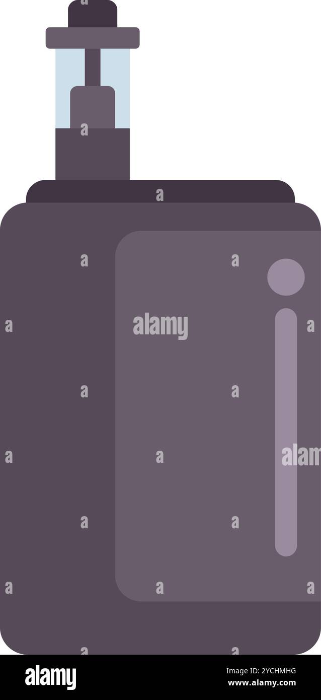 Dispositif de cigarette électronique pour vapoter du liquide, dispositif moderne à fumer Illustration de Vecteur