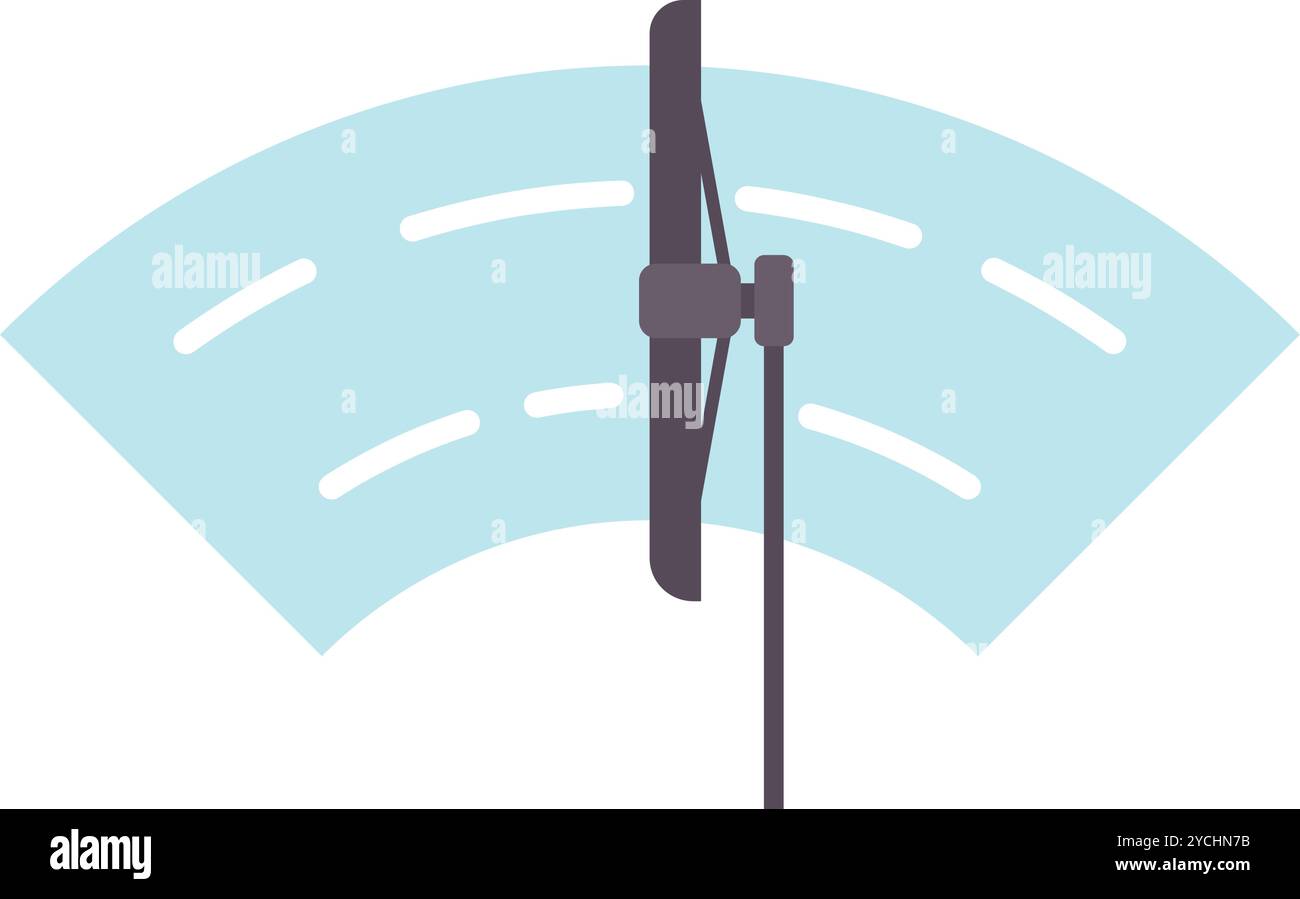 Microphone à condensateur studio enregistrant l'audio sur fond bleu Illustration de Vecteur