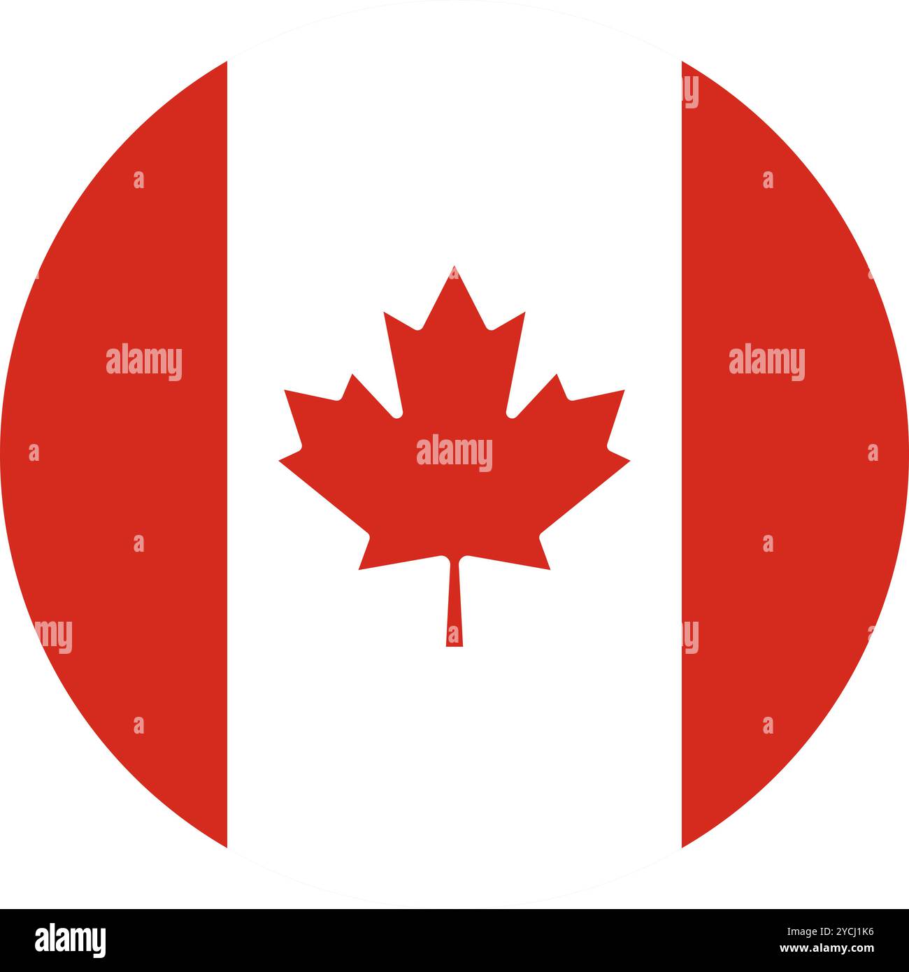 Drapeau du cercle du Canada, drapeau du cercle du Canada, images vectorielles Illustration de Vecteur