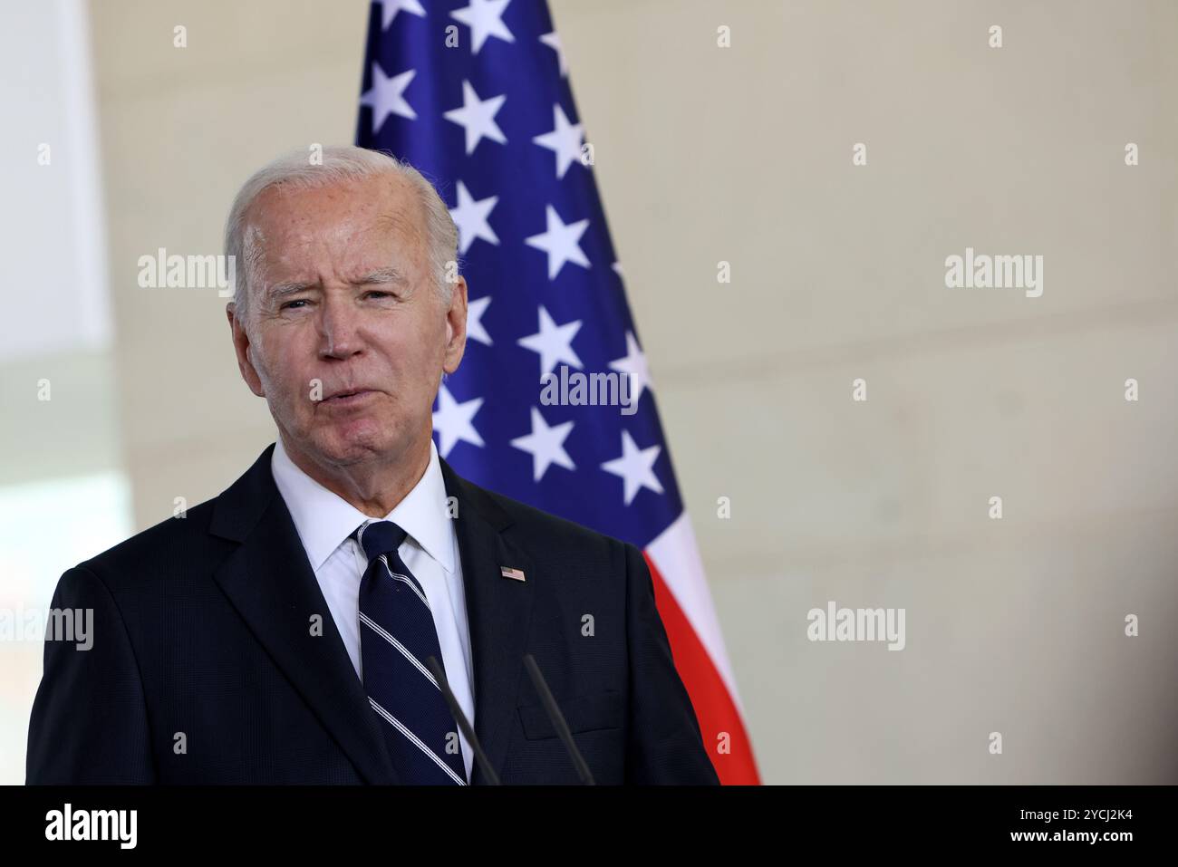 Le président des États-Unis d’Amérique, Joseph R. Biden Jr., assiste à sa visite d’État à Berlin, Bundeskanzleramt 18.10.24, Banque D'Images