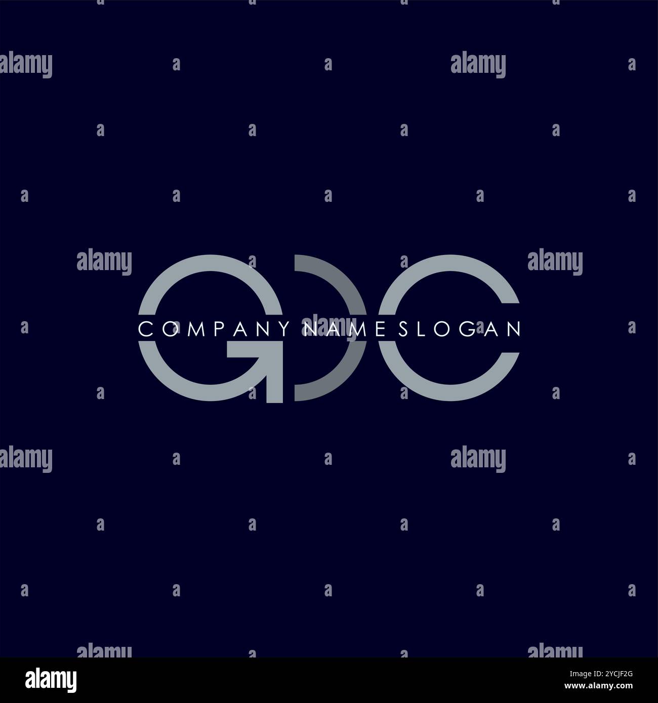 résumé modifiable de concepts de concepts de concepteur de logo d'entreprise Illustration de Vecteur