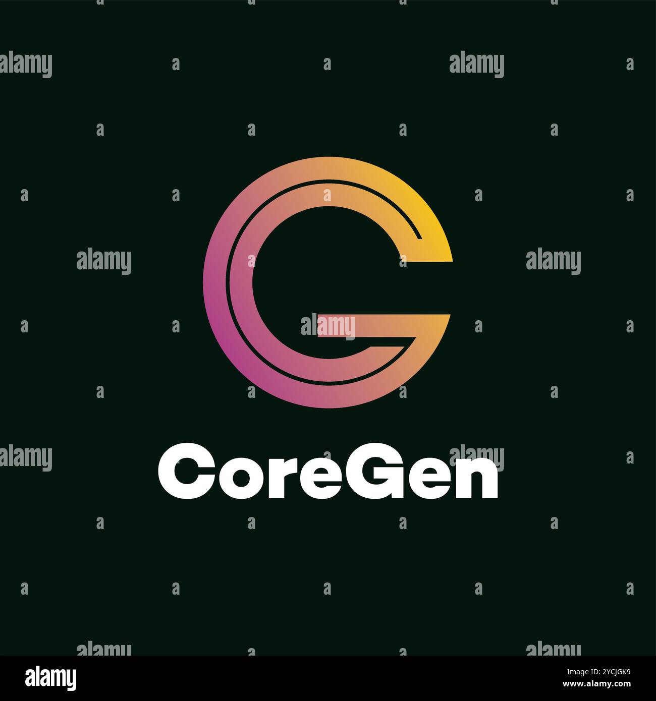 résumé modifiable de concepts de concepts de concepteur de logo d'entreprise Illustration de Vecteur