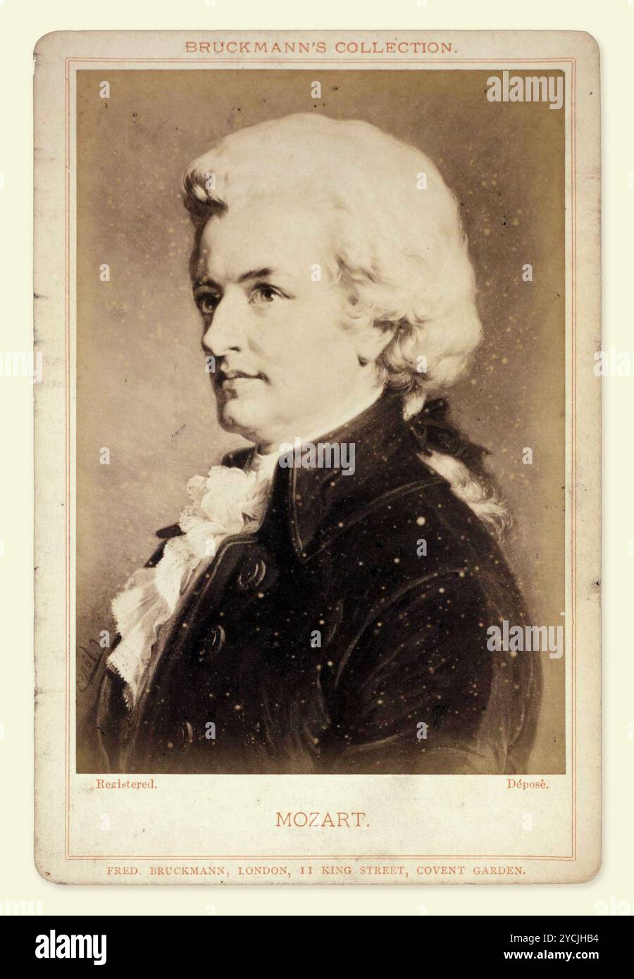 Portrait de Wolfgang Amadeus Mozart (1756-1791) - Friedrich Bruckmann Banque D'Images