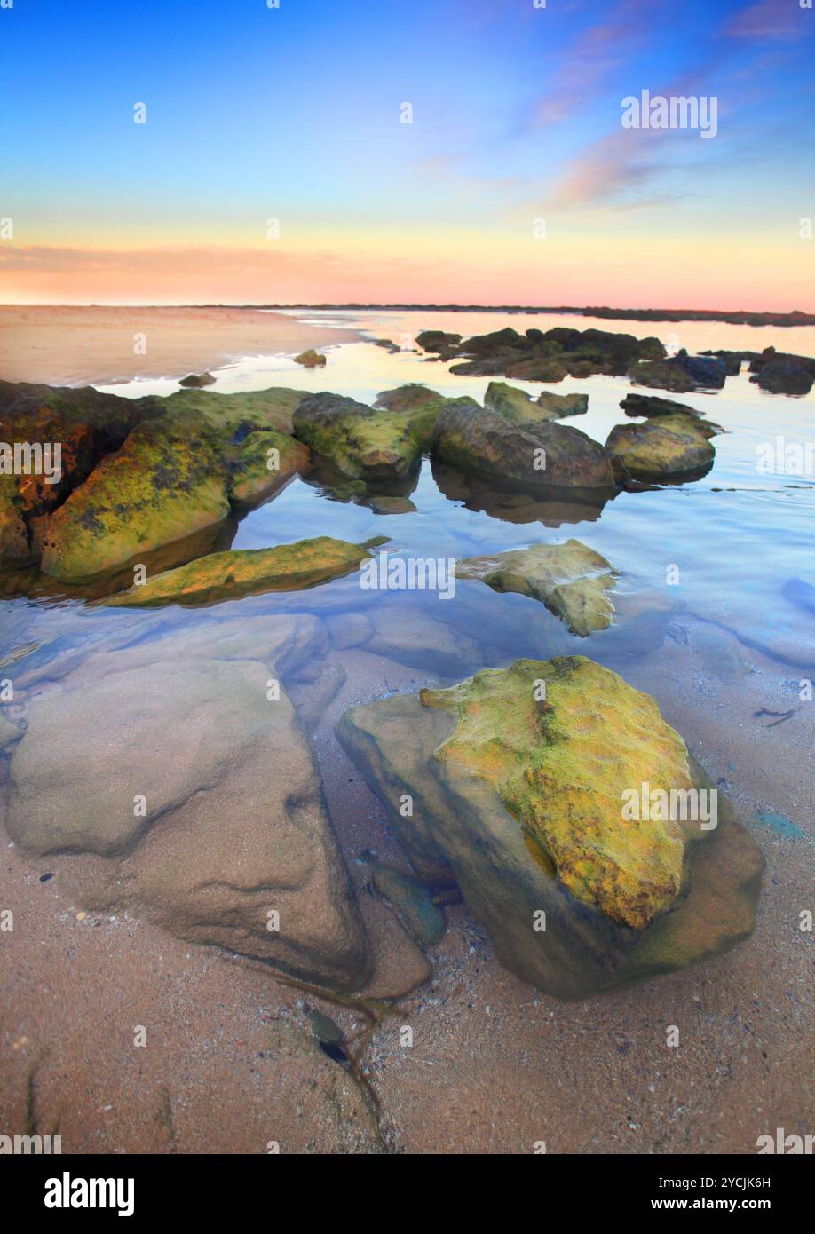 Coucher de Toowoon Bay, Australie Banque D'Images