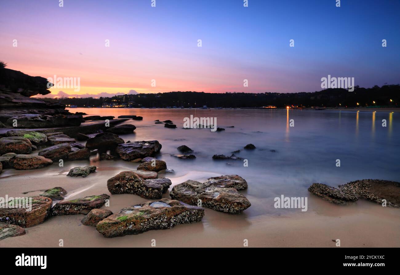 Lever du soleil à Rocky Point Island Banque D'Images