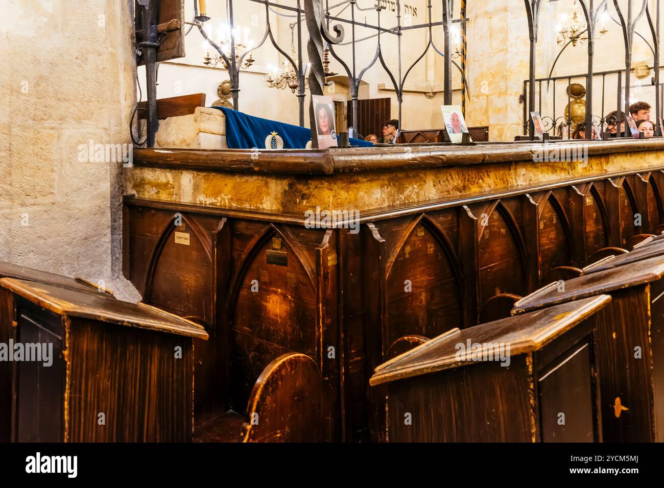 L'ancienne synagogue Nouvelle, également appelée Altneuschul, située à Josefov, Prague, est la plus ancienne synagogue active d'Europe. C'est aussi la plus ancienne survivante Banque D'Images