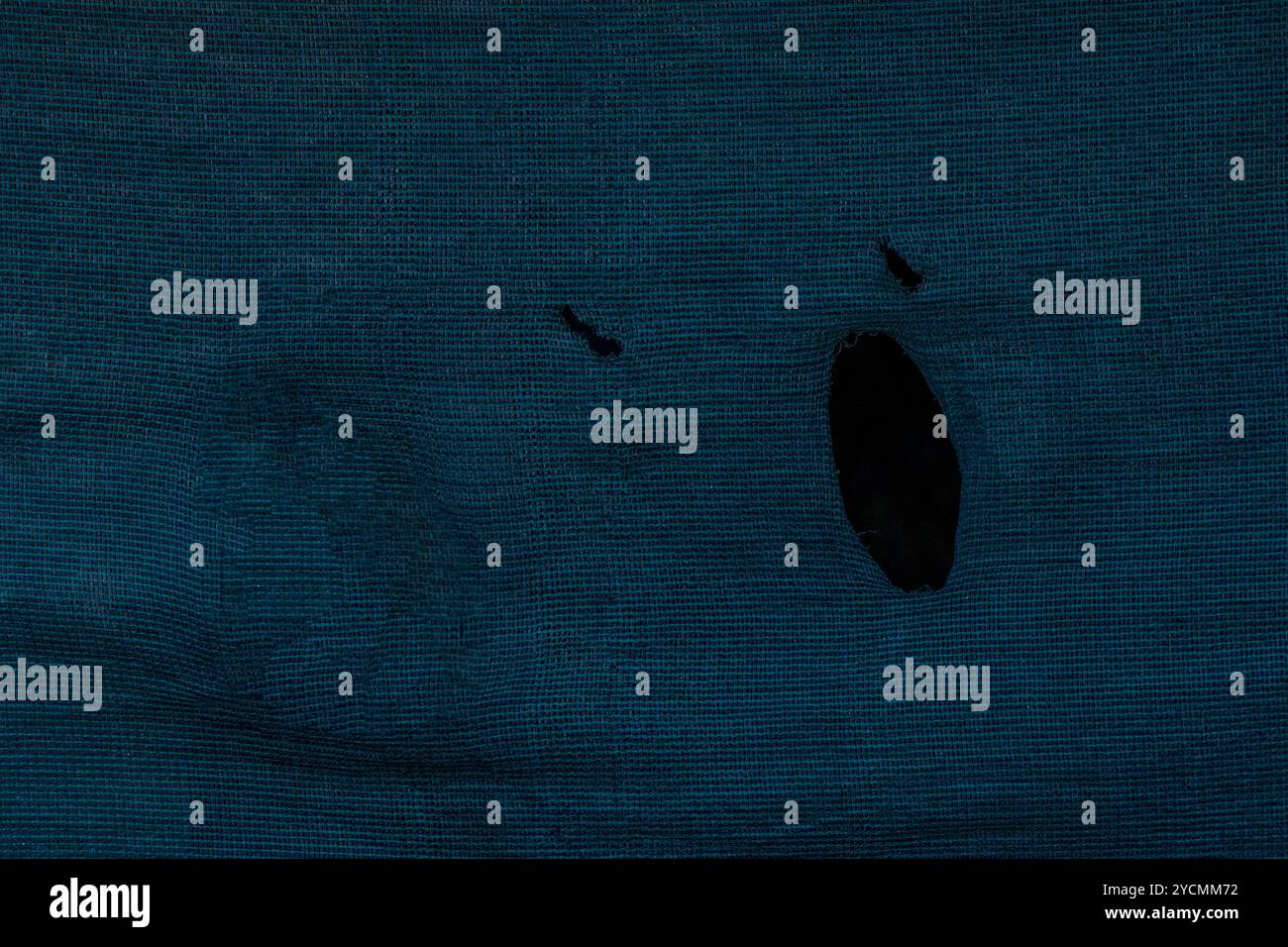 Abstrait Spooky Ghost face sur fond de rideau : concept d'Halloween Banque D'Images