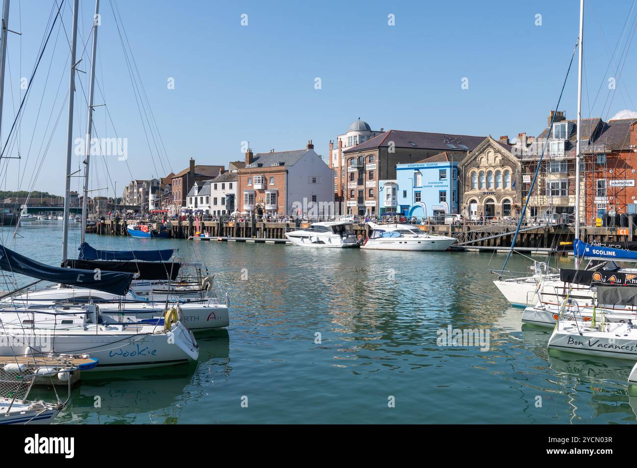 Weymouth.Dorset.Royaume-Uni. 21 septembre 2024.photo du port de Weymouth sur la côte jurassique dans le Dorset Banque D'Images