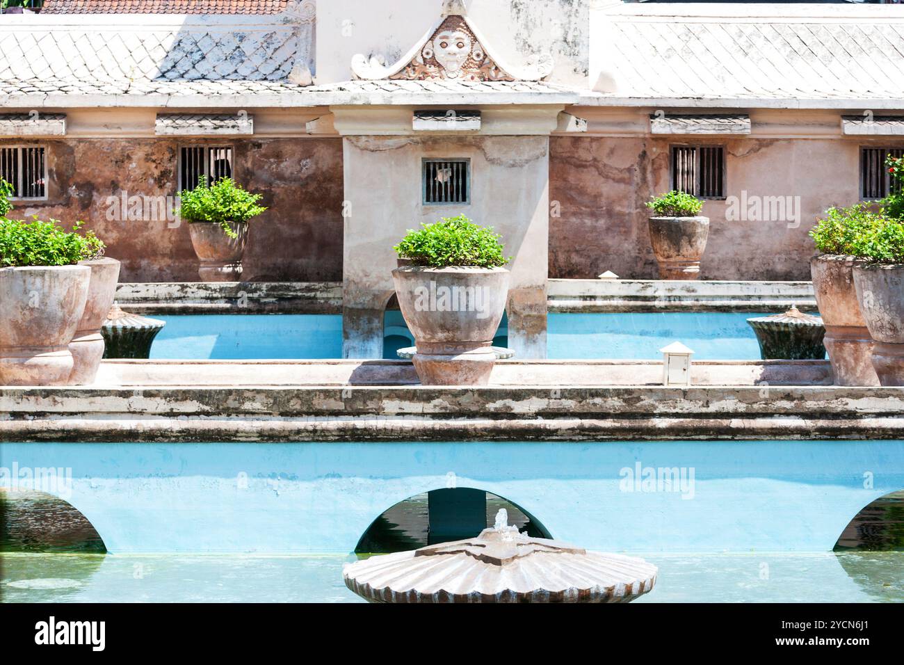 Bain du sultan - Palais de l'eau, Taman Sari à Yogyakarta, Indonésie Banque D'Images