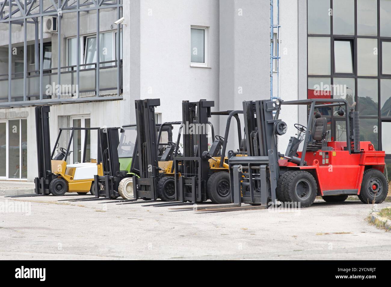 Chariots élévateurs à fourche Banque D'Images