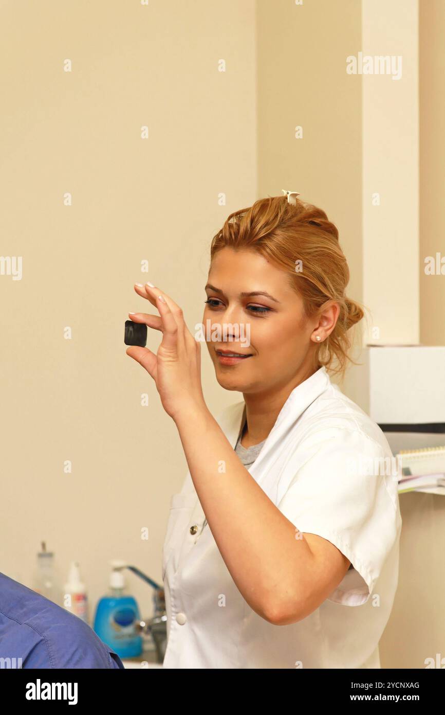 Le dentiste radiologique Banque D'Images