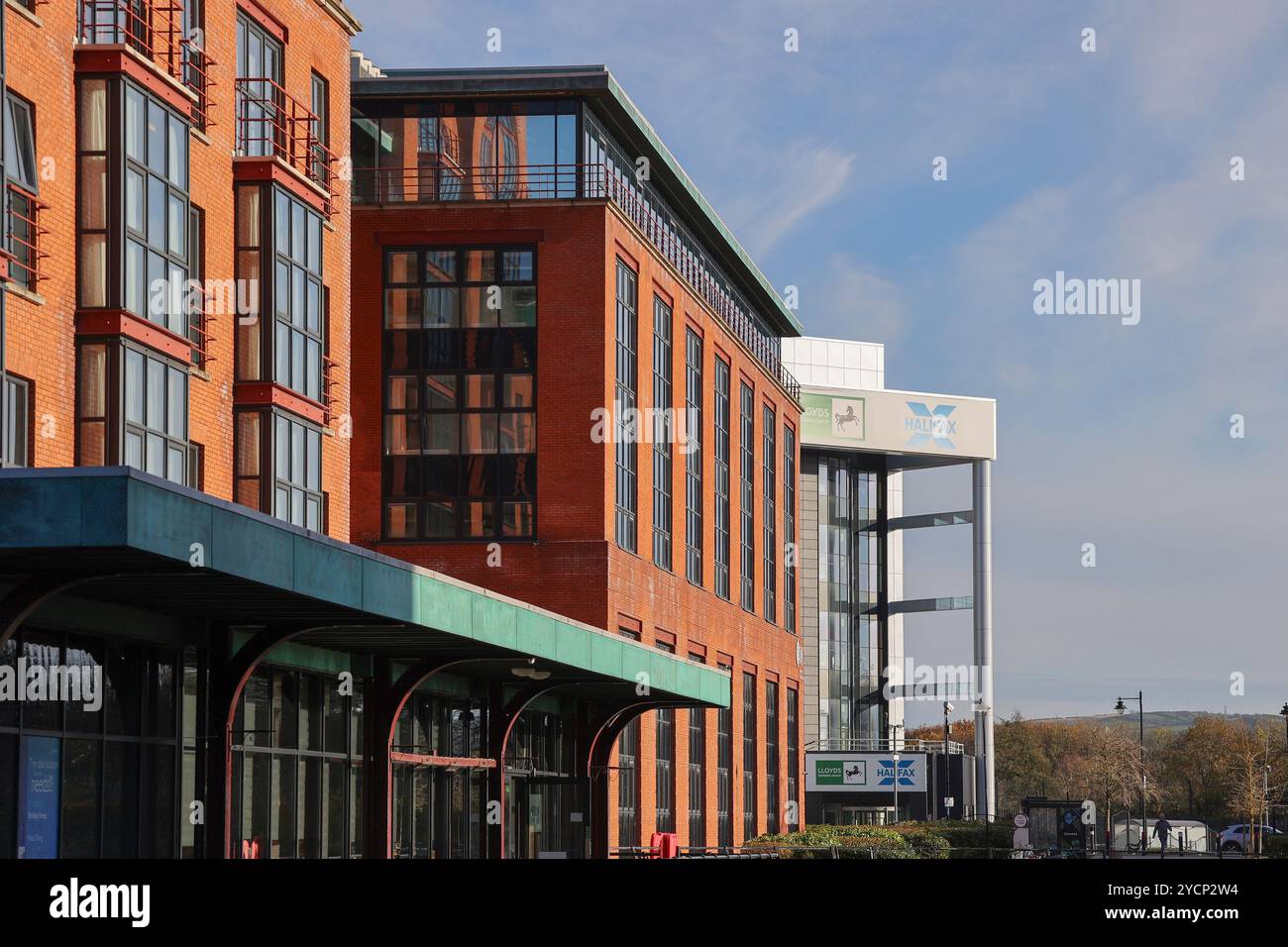 Immeuble de bureaux moderne Belfast Gasworks site. Banque D'Images